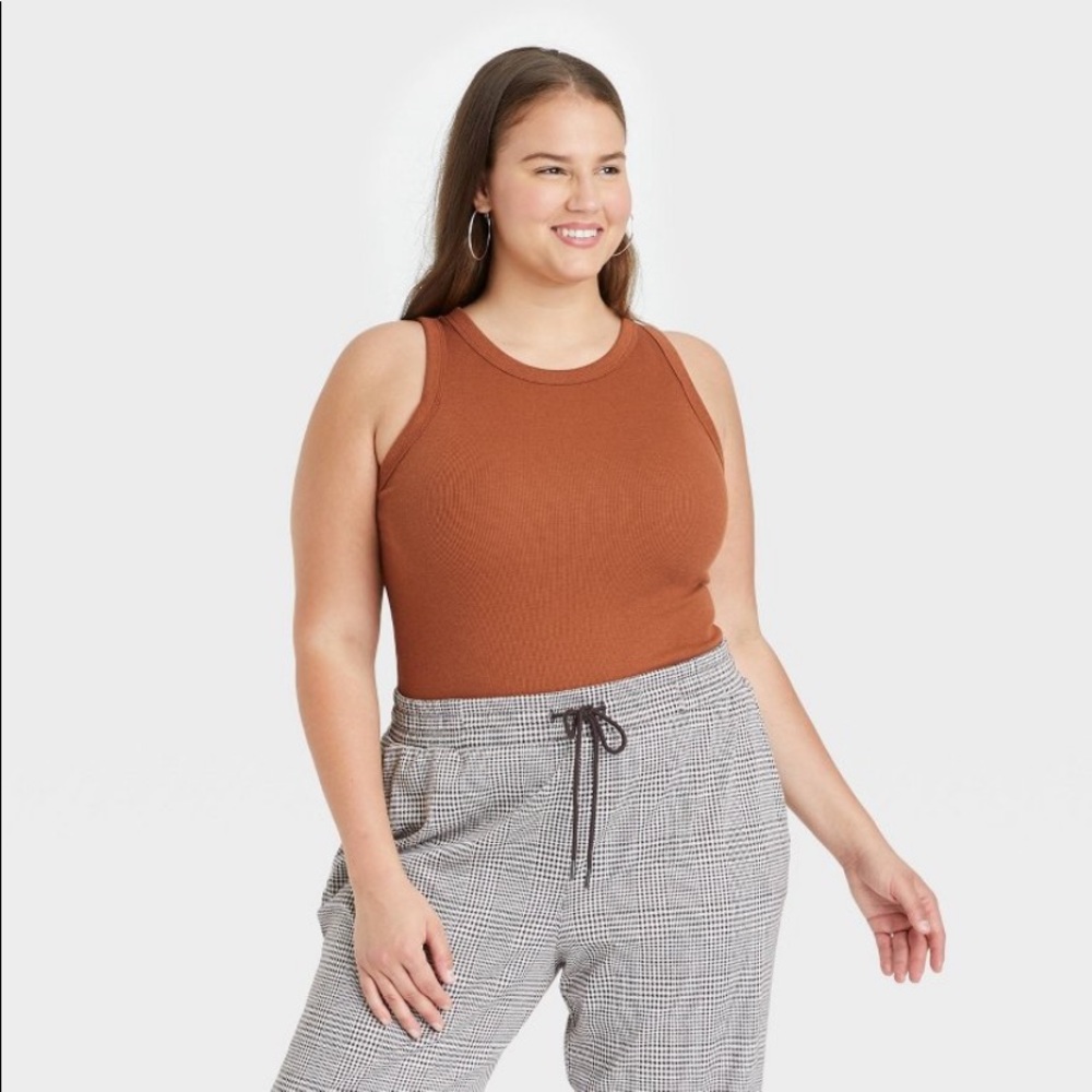 • a new day crewneck tank bodysuit •